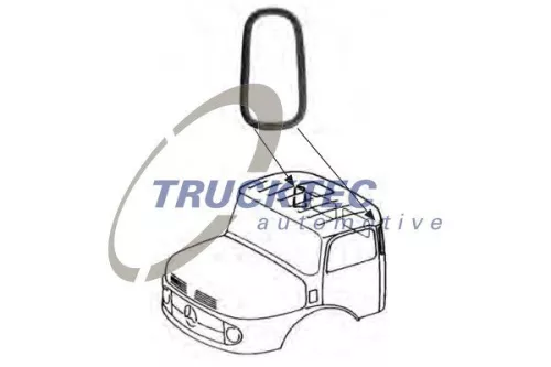 TRUCKTEC AUTOMOTIVE Trim/Protection Strip, side window (01.50.003)