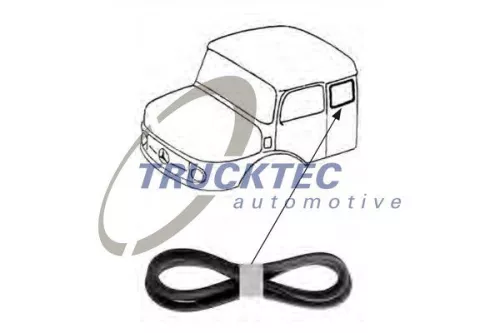 TRUCKTEC AUTOMOTIVE Trim/Protection Strip, side window (01.50.004)