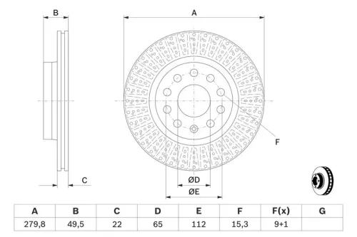 BOSCH Brake Disc (0 986 479 940)