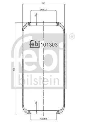 FEBI BILSTEIN 1x Bellow, air suspension (101303)