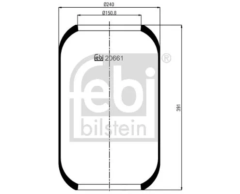 1x Bellow, air suspension