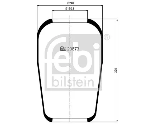 1x Bellow, air suspension