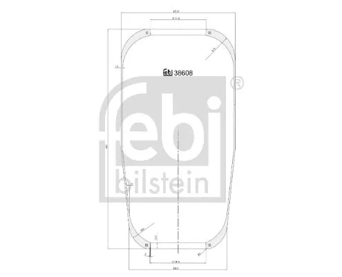 FEBI BILSTEIN 1x Bellow, air suspension (38608)