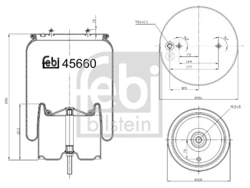 FEBI BILSTEIN 1x Bellow, air suspension (45660)