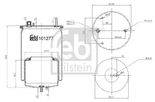 FEBI BILSTEIN 1x Bellow, air suspension (101277)