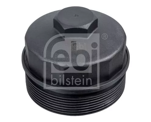 1x Cap, oil filter housing