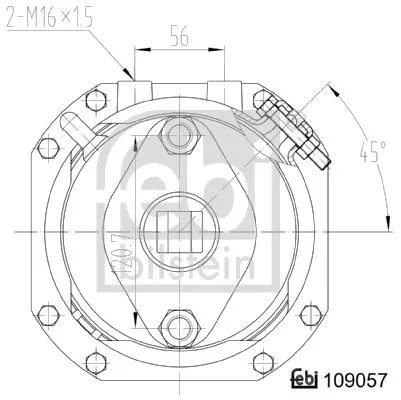 FEBI BILSTEIN 1x Spring-loaded Cylinder (109057)