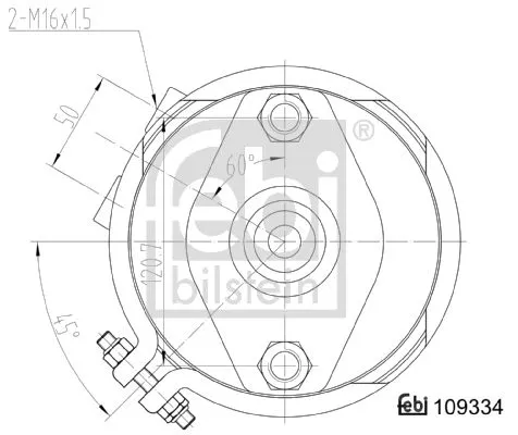 FEBI BILSTEIN 1x Spring-loaded Cylinder (109334)