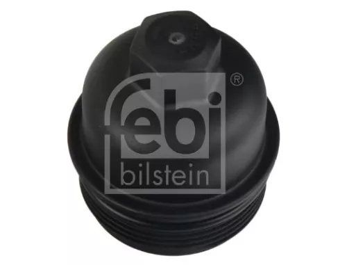 1x Cap, oil filter housing