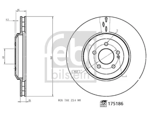 1x Brake Disc