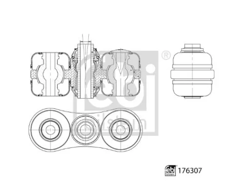 FEBI BILSTEIN 1x Control/Trailing Arm, wheel suspension (176307)