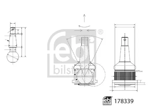 FEBI BILSTEIN 1x Ball Joint (178339)