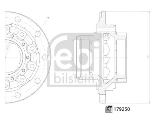 FEBI BILSTEIN 1x Wheel Hub (179250)