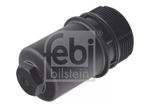 1x Cap, oil filter housing