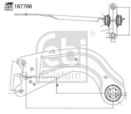 FEBI BILSTEIN 1x Control/Trailing Arm, wheel suspension (187788)