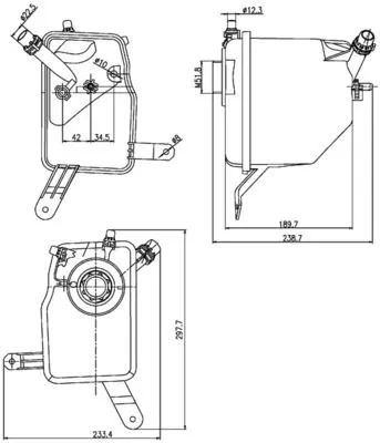 MAHLE Expansion Tank, coolant (CRT205000S)