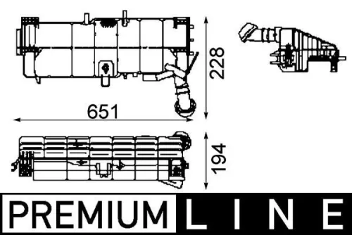 MAHLE Expansion Tank, coolant (CRT 49 000P)