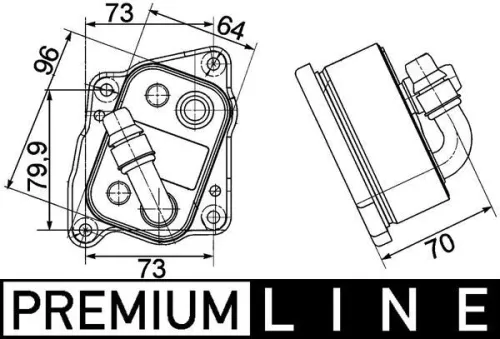 MAHLE Oil Cooler, engine oil (CLC 107 000P)