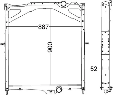 MAHLE Radiator, engine cooling (CR 1556 000P)