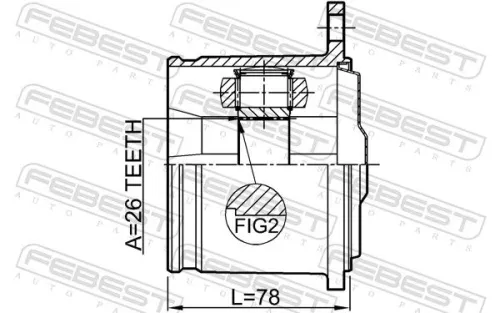 FEBEST Joint Kit, drive shaft (0111-GX100R)