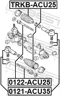 FEBEST Tie Rod End (0121-ACU35)