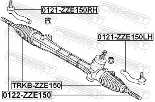 FEBEST Tie Rod End (0121-ZZE150RH)
