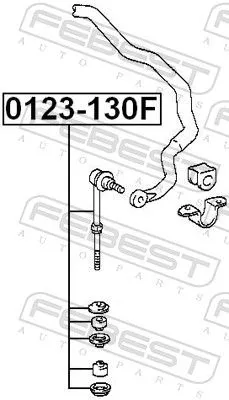 FEBEST Link/Coupling Rod, stabiliser bar (0123-130F)