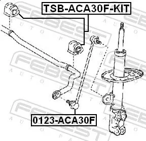 FEBEST Link/Coupling Rod, stabiliser bar (0123-ACA30F)