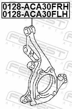 FEBEST Steering Knuckle, wheel suspension (0128-ACA30FLH)