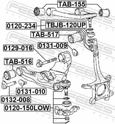 FEBEST Camber Correction Screw (0129-016)