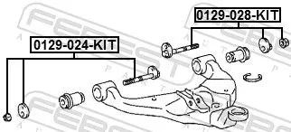 FEBEST Camber Correction Screw Set (0129-024-KIT)