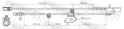 FEBEST Sensor, wheel speed (01606-007)