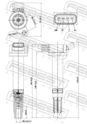 FEBEST Ignition Coil (01640-007)