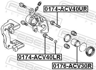 FEBEST Guide Bolt, brake caliper (0174-ACV40UR)