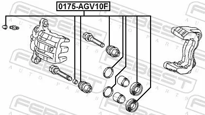 FEBEST Repair Kit, brake caliper (0175-AGV10F)