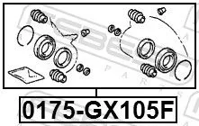 FEBEST Repair Kit, brake caliper (0175-GX105F)