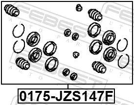 FEBEST Repair Kit, brake caliper (0175-JZS147F)