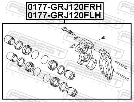 FEBEST Brake Caliper (0177-GRJ120FRH)