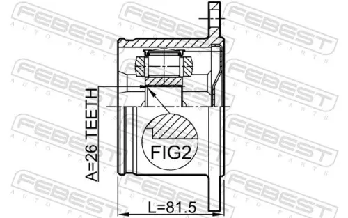 FEBEST Joint Kit, drive shaft (0211-T30RH)