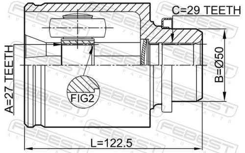FEBEST Joint Kit, drive shaft (0211-Z51RH)