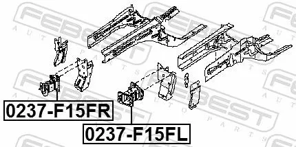 FEBEST Mounting Bracket, bumper (0237-F15FL)