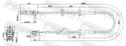 FEBEST Sensor, wheel speed (02606-010)