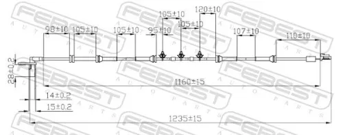 FEBEST Sensor, wheel speed (02606-017)