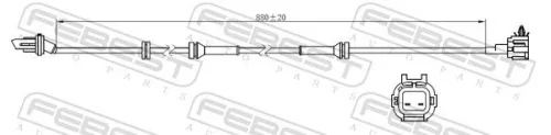 FEBEST Sensor, wheel speed (02606-019)