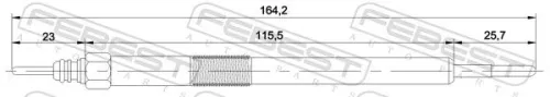 FEBEST Glow Plug (02642-001)