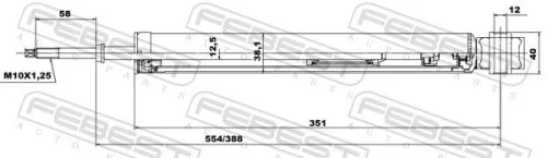 FEBEST Shock Absorber (02656534R)