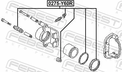 FEBEST Repair Kit, brake caliper (0275-Y60R)