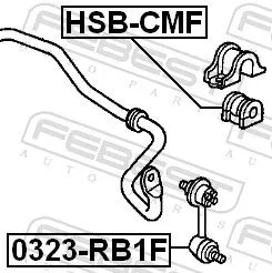 FEBEST Link/Coupling Rod, stabiliser bar (0323-RB1F)