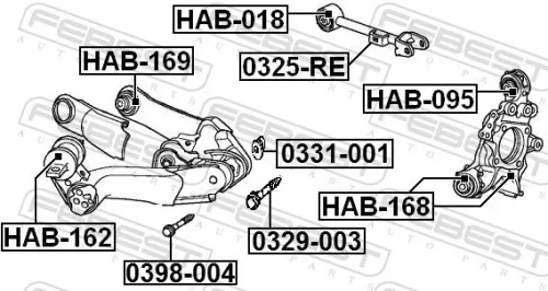 FEBEST Camber Correction Screw (0329-003)
