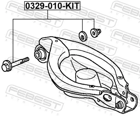FEBEST Camber Correction Screw (0329-010-KIT)